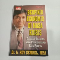 Image of Berpikir Ekonomis di Masa Krisis